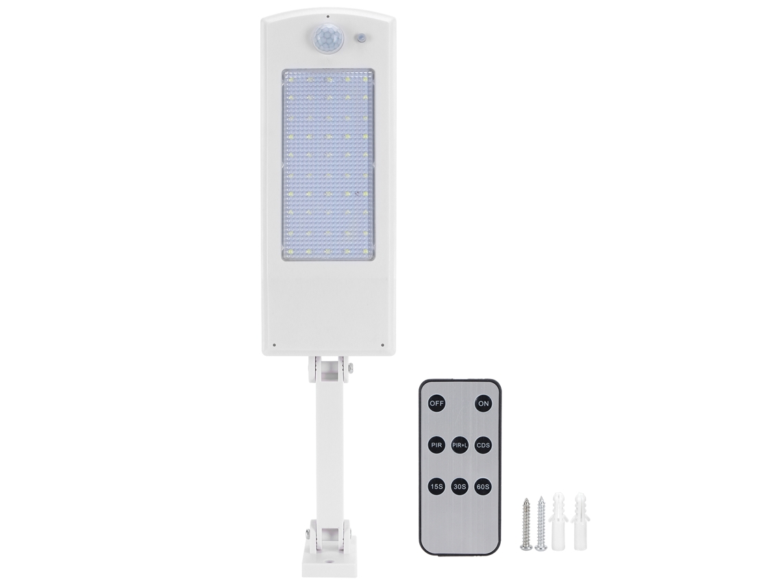 Yncm2026-lámpara Solar Led De Inducción Para Pared Con Carcasa Blanca Luz Blanca Iluminación Exterior Jardín