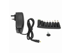 Adaptador De Energia Universal 30w Com Porta Usb, Tensão Ajustável, Plugue Uk, Multifuncional