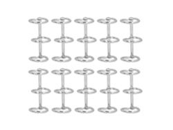 10pcs Grampos de Metal 3 Anéis para Cadernos A4 S/MARCA