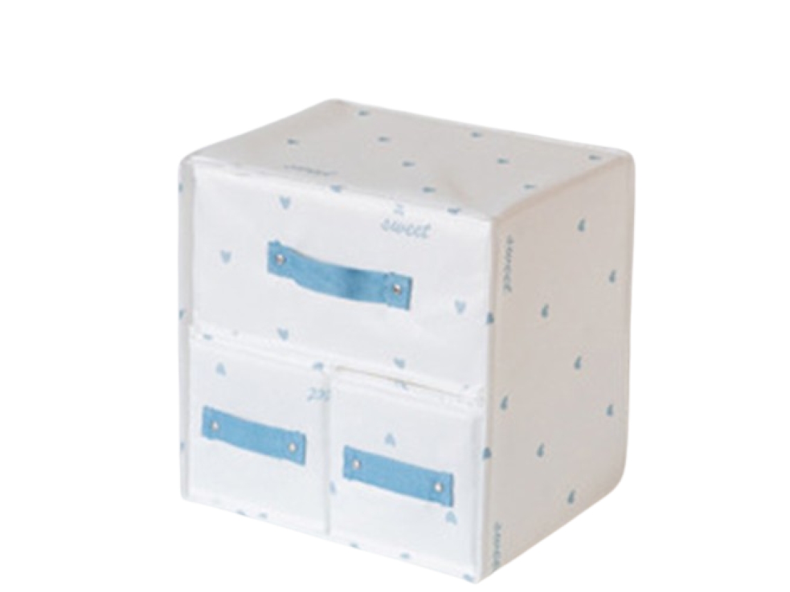 Caja de almacenamiento de ropa con cajón (28x21x7cm) Kofihety