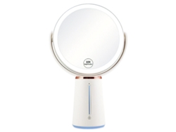 Espelho De Maquiagem Com Luz, Dois Lados, Ampliação 1x/10x, 10 Níveis De Brilho, Recarregável, Giro 360°