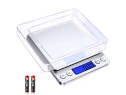 Báscula de cocina digital [0,01 g/500 g], precisión de 0,01 g, pantalla LCD.