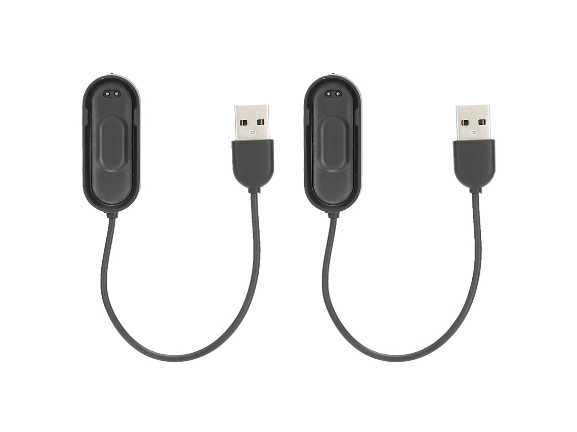 Cable De Carga De 2 Piezas Para Pulsera Xiaomi De 4.ª Generación, Base De Carga De Plástico Negro M4