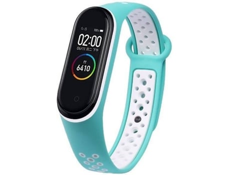 Correa Xiaomi Mi Band 5 LMOBILE Band Strap Dots (Turquesa y Blanco)
