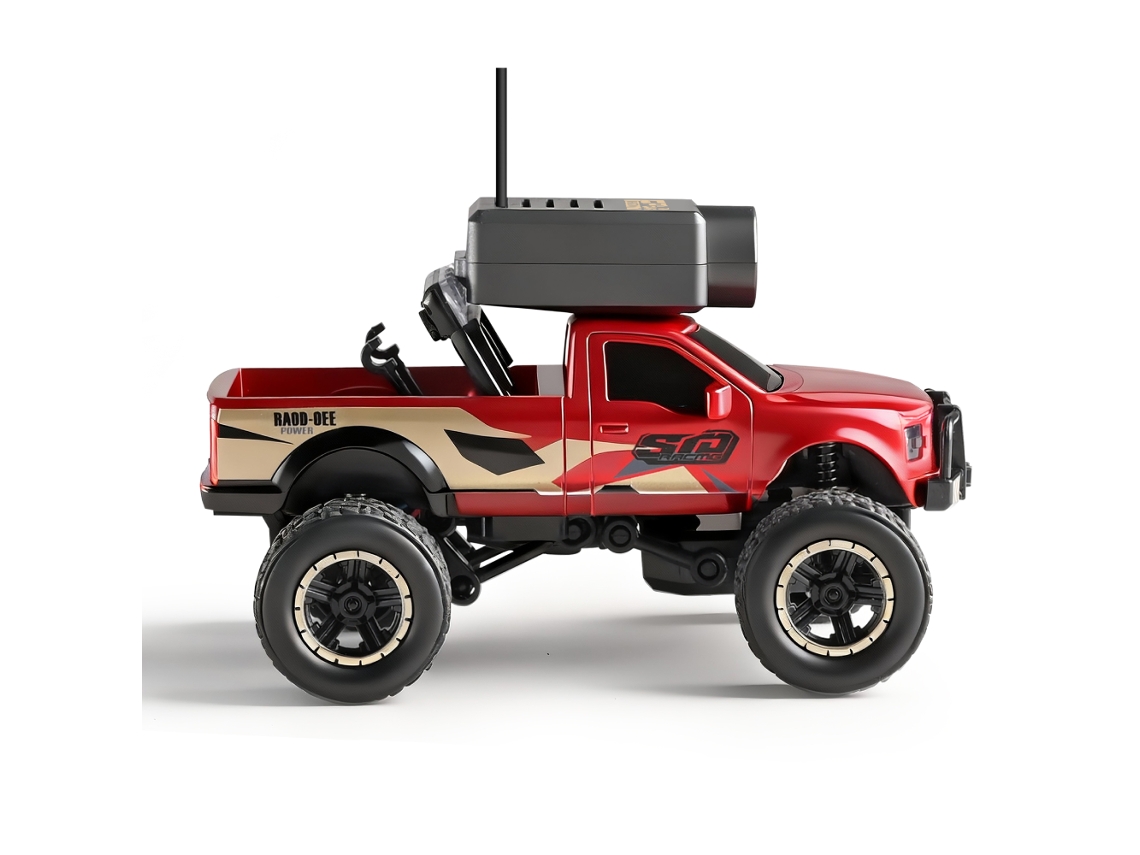 Rojo 6407-cwltoys 6407 6407-c Rtr 1/64 2.4g Rwd Mini Fpv Rc Wifi Cámara Vr App Giroscopio Led 3 Vel Off-road Proporcional Juguetes