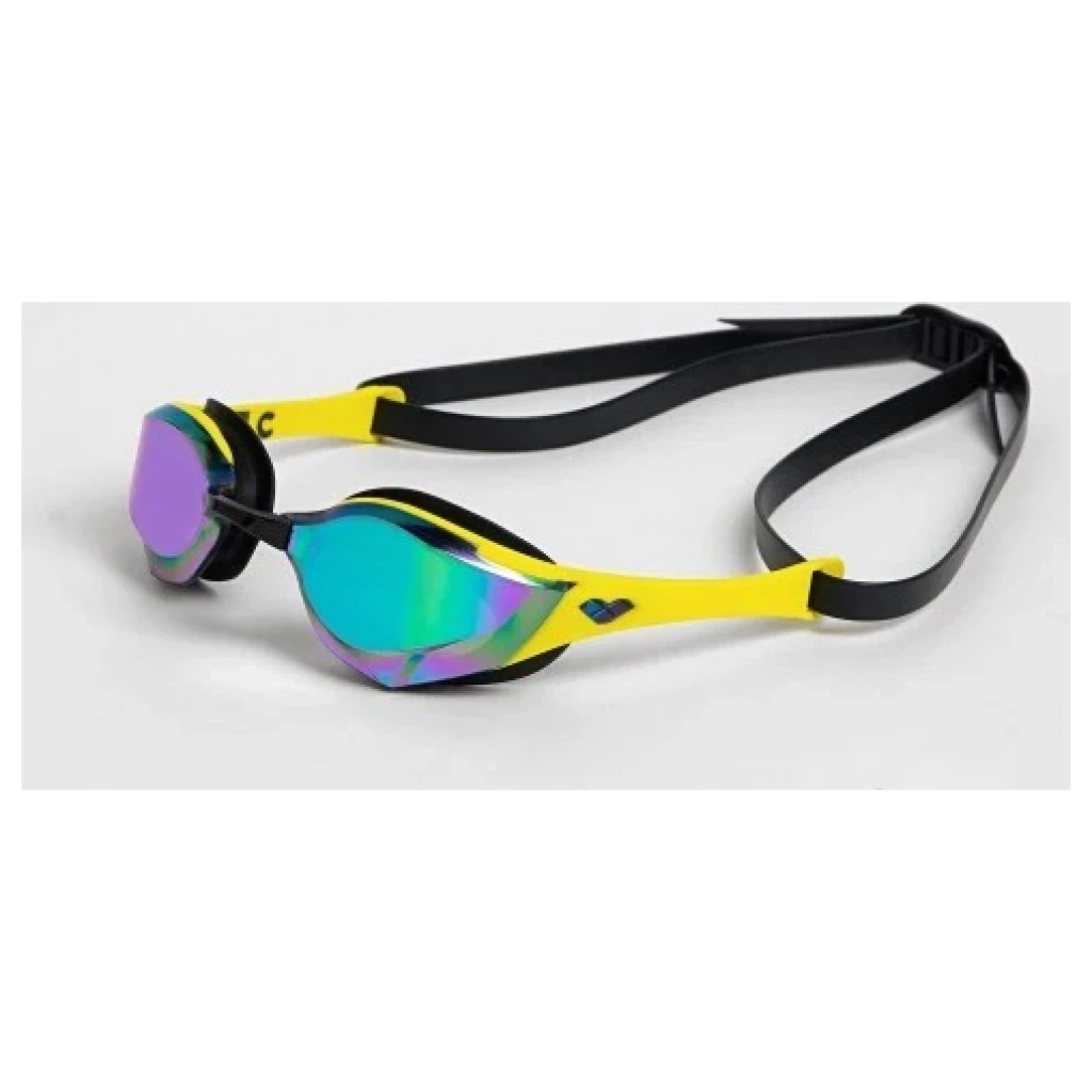 Gafas de natación ARENA Cobra Edge Swipe Mirrored Esmeralda-Amarillo-Negro World Aquatics Approved