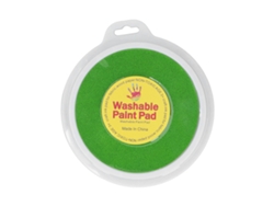 Ats-tinta Lavable Para Sellos Redonda Para Niños Diy Grafiti Huellas Dactilares Madera Tela Scrapbooking Verde