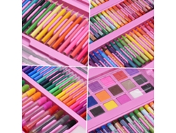 Kit De Arte De Lujo De 176 Piezas Con Caballete Plegable Para Pintar Y Dibujar.