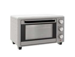 Mini horno eléctrico de 21 l, 100-230 °C, 3 modos, acero inoxidable