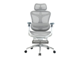SIHOO Doro C300 Pro: Silla ergonómica con reposabrazos 5D, lumbar autoajustable, malla (150kg). Cert. BIFMA/TÜV. Blanco.