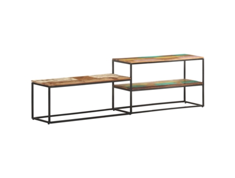 MAISON EXCLUSIVE Mueble de TV de madera maciza reciclada 180x30x50 cm