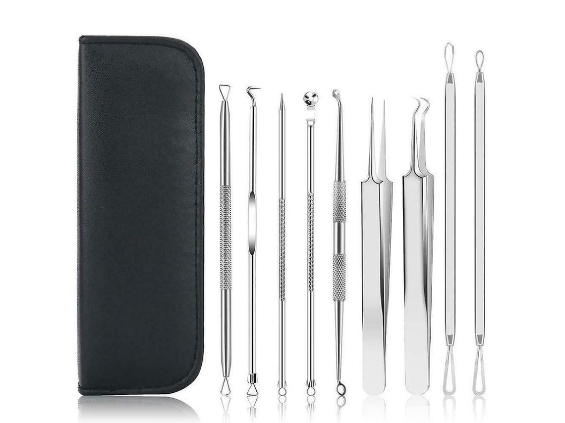 Kit Profesional De 9 Piezas Para La Eliminación De Puntos Negros Y Espinillas.