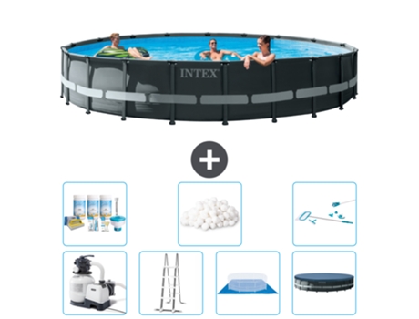 Piscina Tubular INTEX 26334GN-CB46 (30079 L - 610x122cm)