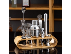 Coctelera de acero inoxidable con soporte de almacenamiento, regalo perfecto para bartenders DIGITALLAB (350 ml)