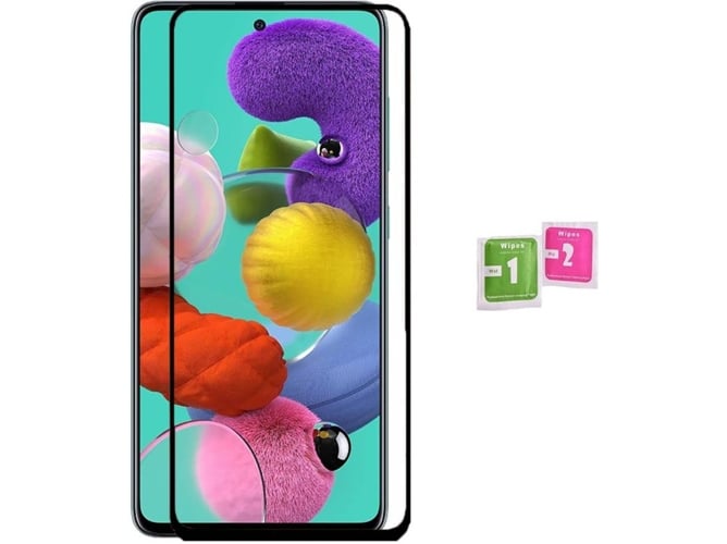 Protector de Cristal Templado Samsung Galaxy A71 2020 GMOBILS Cristal Negro