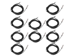 2026dz-10 Piezas Sensor Termistor Ntc Sonda Temp 5x25mm Cable 2m 5k B3950