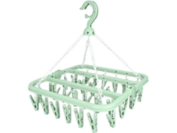 Extensor de pantalón plegable con 32 pinzas y rotación de 360°. ZYBLSSBB