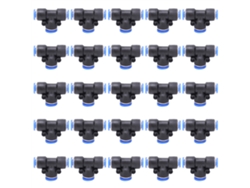 50 Peças Conector Neumático 3 Vias Rápido Inserir Mangueira Pu Para Ar E Água Peg6-8-6