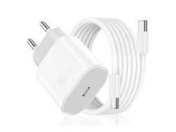Cargador Carga rápida Klack con cable USB Tipo C trenzado compatible iPhone 15/16