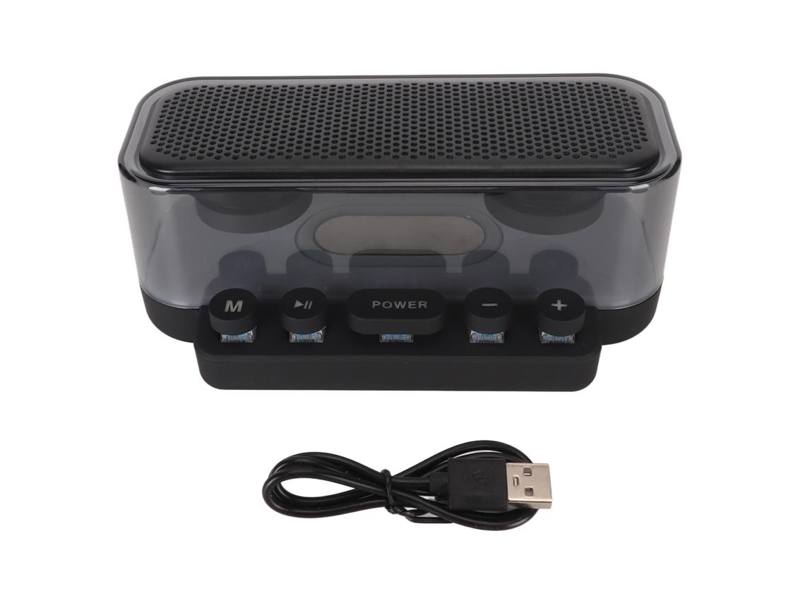 Altavoz Bluetooth Con Iluminación Rgb, Subwoofer, Botones De Teclado Mecánico Y Carga Ipx5 Tipo-c.