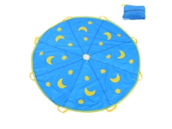 Paracaídas Arcoíris Para Niños De 1,8 M, Pelota Saltarina, Ideal Para Jugar Al Aire Libre.