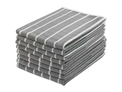 Juego de paños de cocina Kofihety absorbentes sin pelusa gris - 8 piezas (40x50 cm)