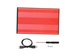 Baoj-2026novoenclosure De Hd De Alumínio 2.5 Polegadas Usb2.0 Vermelho
