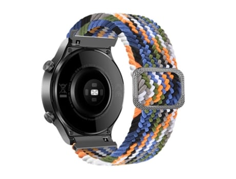 Correa de nailon 22mm con hebilla para Samsung Galaxy Watch3 45mm/Huami Amazfit Pace/Stratos - mezclilla
