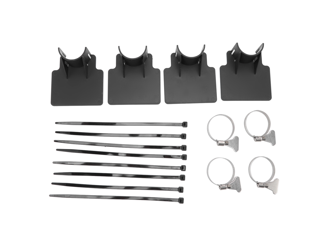 4 Soportes Para Tuberías De Piscina Con Amarres Y Abrazaderas De Acero Inoxidable Para Evitar Deslizamientos.