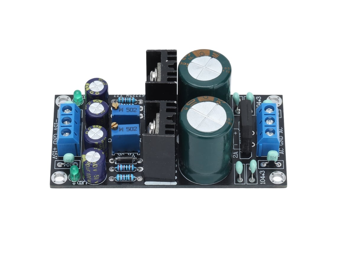 Placa De Fonte De Alimentação Regulador De Tensão Ajustável Ac 10‑24v Para Dc 1.25v‑30v Lm317 Lm337