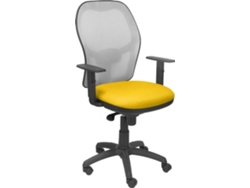 Silla de Escritorio Operativa PYC Jorquera Amarillo GR (Brazos Ajustables - Malla)