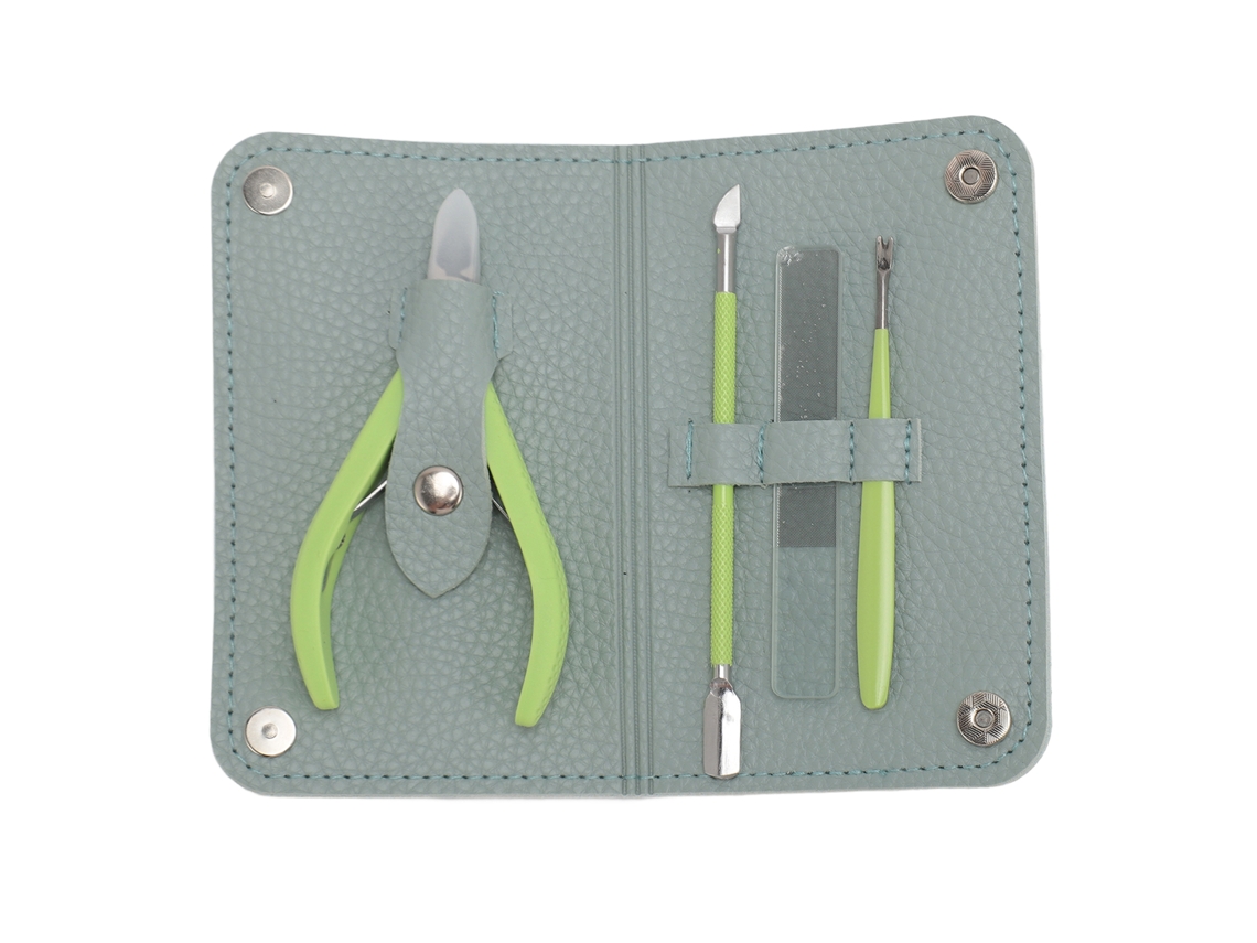 Kkml-kit De Cortanails De Acero Inoxidable Multifuncional Y Portátil Para Manicura Y Pedicura En Casa, Tienda O Viaje Verde