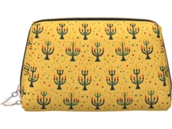 Neceser De Viaje Cuero Organizador Para Mujer Diseño Estampado Vacaciones