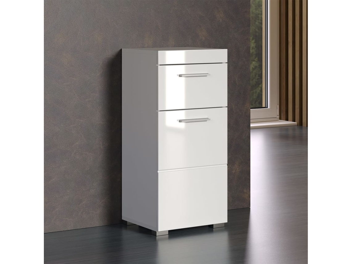 Armario Baño TRENDTEAM (Blanco - Madera aglomerada - 37 x 31 x 79 cm)