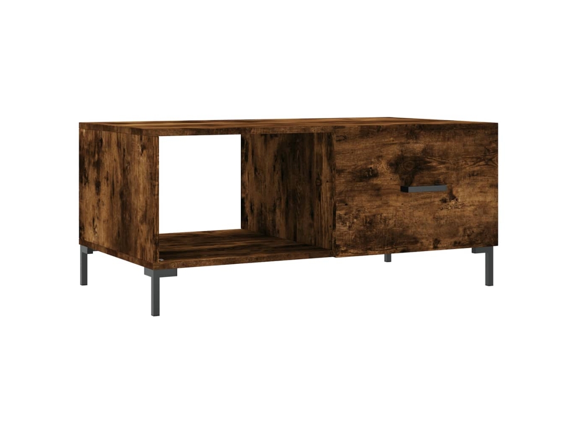 Mesa de centro, madera procesada de roble ahumado, MAISON EXCLUSIVE (90x50x40 cm)
