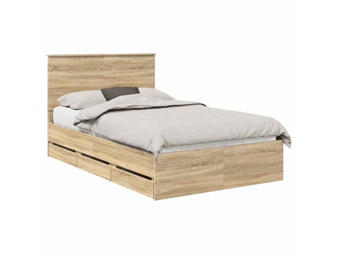 Maison Exclusive - Estructura De Cama Roble Sonoma Madera Ingenieril