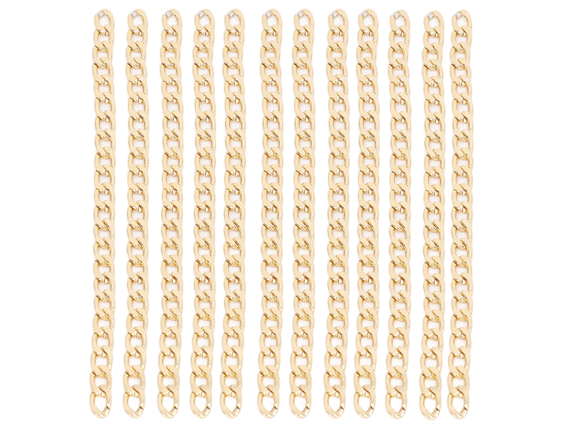 Cadena De Aluminio De 9,9 Metros (32,8 Pies), Elegante, Brillante Y Duradera, Para Joyería Dorada Diy.