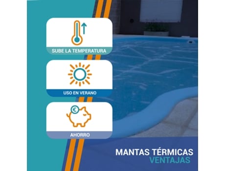 Manta térmica piscina AquaBubble Crystal PLUS 500 2.25 x 12.00 m PISCIHOGAR
