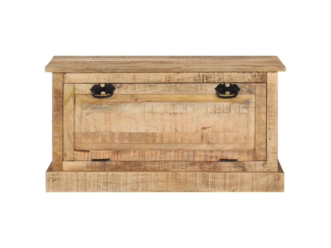 Banco Zapatero Organizador en Madera de Mango Maciza 85X40X45 Cm