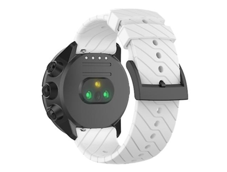 Correa Smartwatch Para Suunto 9 Lightning Correa De Reloj De Silicona Blanca VENISYMLIS