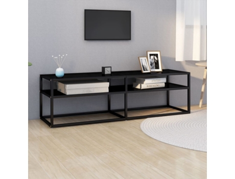 Mueble para la televisión VIDAXL Negro Cristal (140x40x40,5 cm)