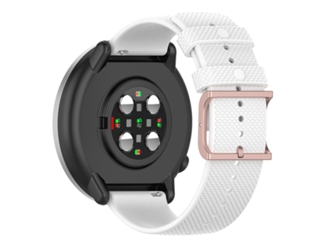 Correa de Silicona textura de punto para Samsung Galaxy Watch 5 40mm/44mm/Watch 5 Pro 45mm/Watch4 40mm/44mm/Watch4 Classic 42mm - blanco