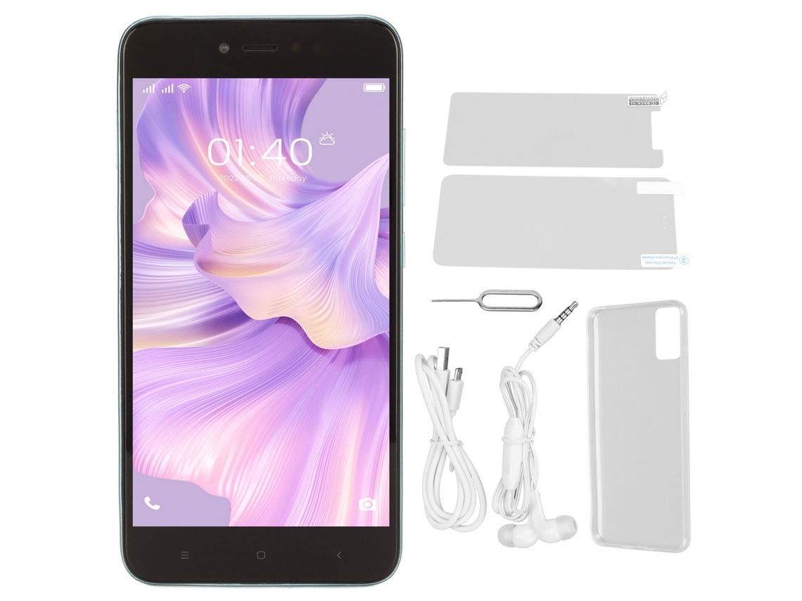 Teléfono Inteligente De 5,5 Pulgadas Hd, 2 Gb De Ram, 16 Gb De Rom, Android 4g Lte, Doble Tarjeta, Doble Modo De Espera, Ultrafino, Color Verde.