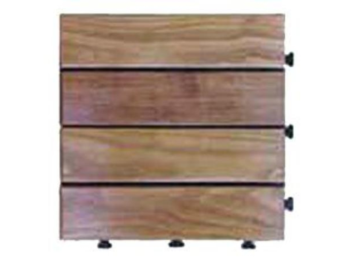 Bambu loseta de madera 30x30x2,7 cm caja de 20 und.  080