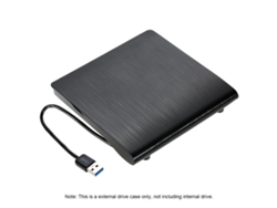 Caja Externa De Unidad Óptica Sata 12.7mm Ultra Slim Usb 3.0 Para Portátiles Pc