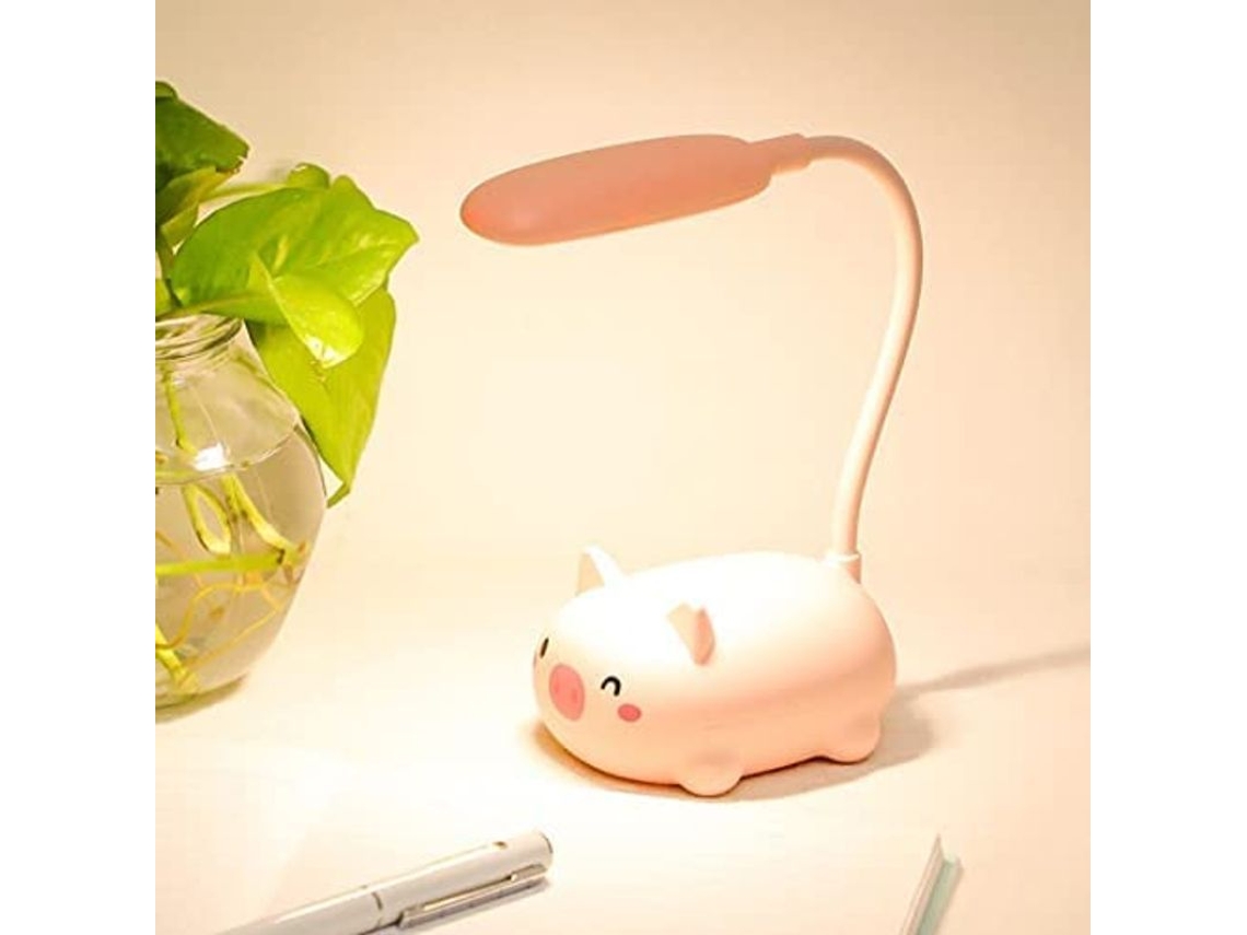 Lámpara De Escritorio Led Con Forma De Animalito De Dibujos Animados, Lámpara De Protección Ocular Para Que Los Estudiantes Estudien Y Lean.