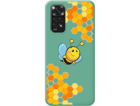 Carcasa Xiaomi Redmi Note 11 TUMUNDOSMARTPHONE Silicona Líquida Dibujos Abeja Verde