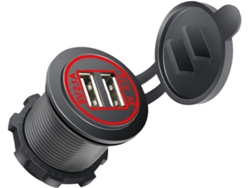 Cargador USB 12V/24V, enchufe de 2.1A, doble salida, ligero Jortmrd