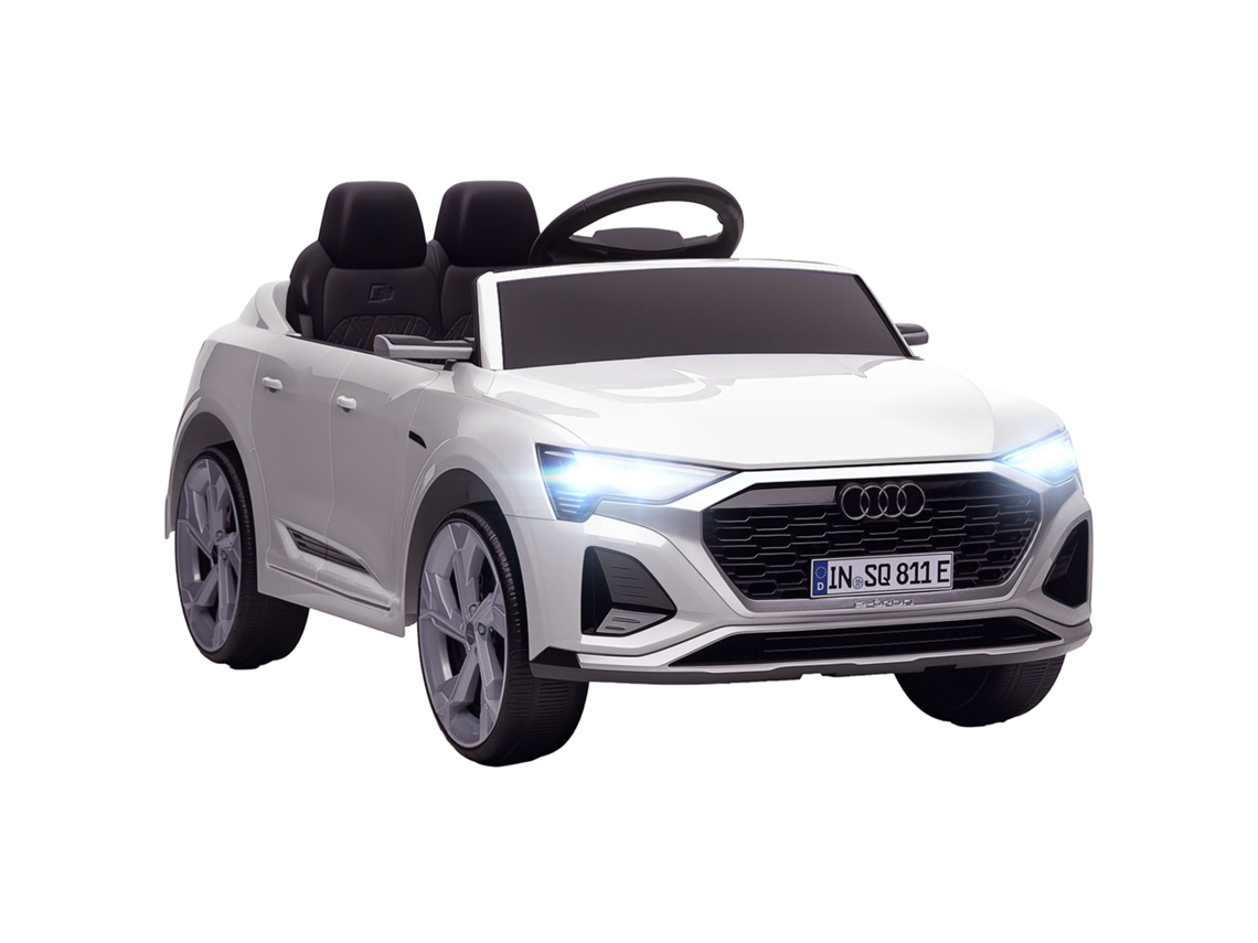 Coche Eléctrico Audi Q8 12v 3-5 Km/h Mando Luces Música Blanco