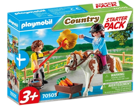 PLAYMOBIL Granja de Caballos (Edad Mínima: ‍3 Años - 18 Piezas)